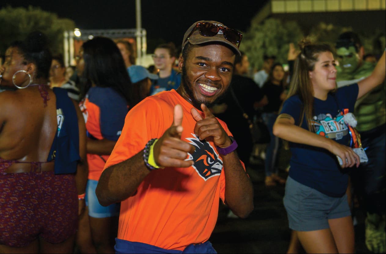 Excited student at BestFest